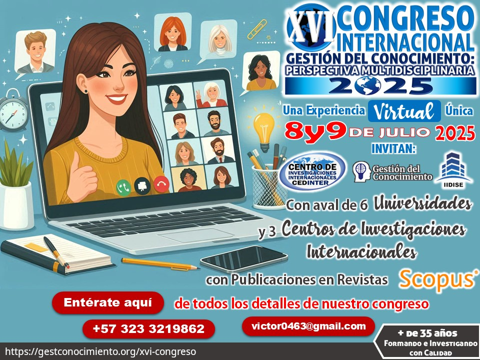 Publicidad XVI Congreso V Congreso Internacional Gestión del Conocimiento